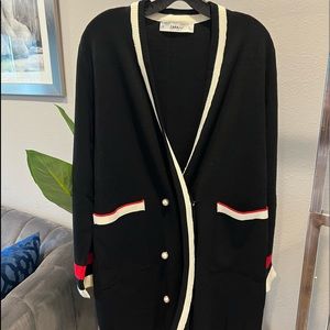 Zara knit cardigan “Gucci colors” size L